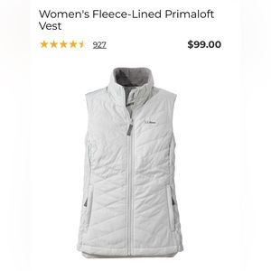 L.L Bean Womens Fleece Vest. NWOT